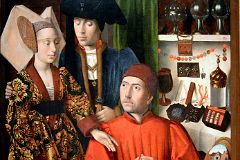 21A A Goldsmith in His Shop, Possibly Saint Eligius - Petrus Christus 1449 - Robert Lehman Collection New York Metropolitan Museum Of Art